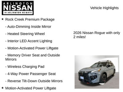 2026 Nissan Rogue Rock Creek