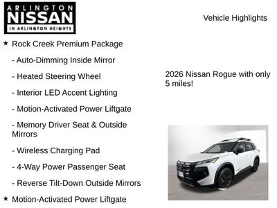 2026 Nissan Rogue Rock Creek