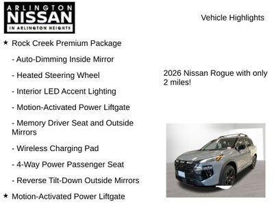 2026 Nissan Rogue Rock Creek