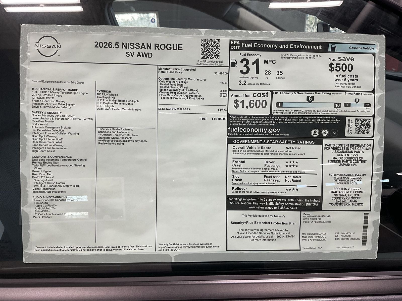 2026 Nissan Rogue SV