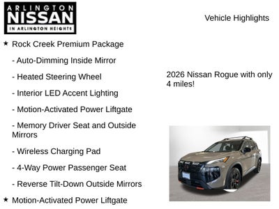 2026 Nissan Rogue Rock Creek