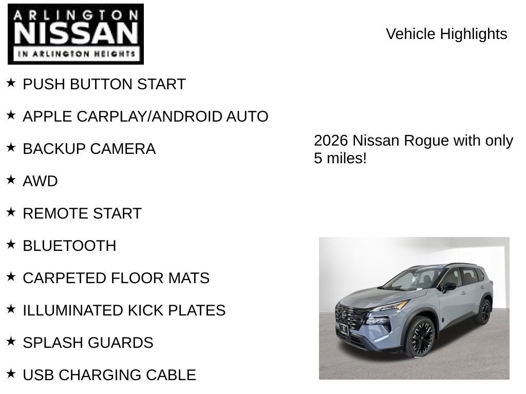 2026 Nissan Rogue Dark Armor