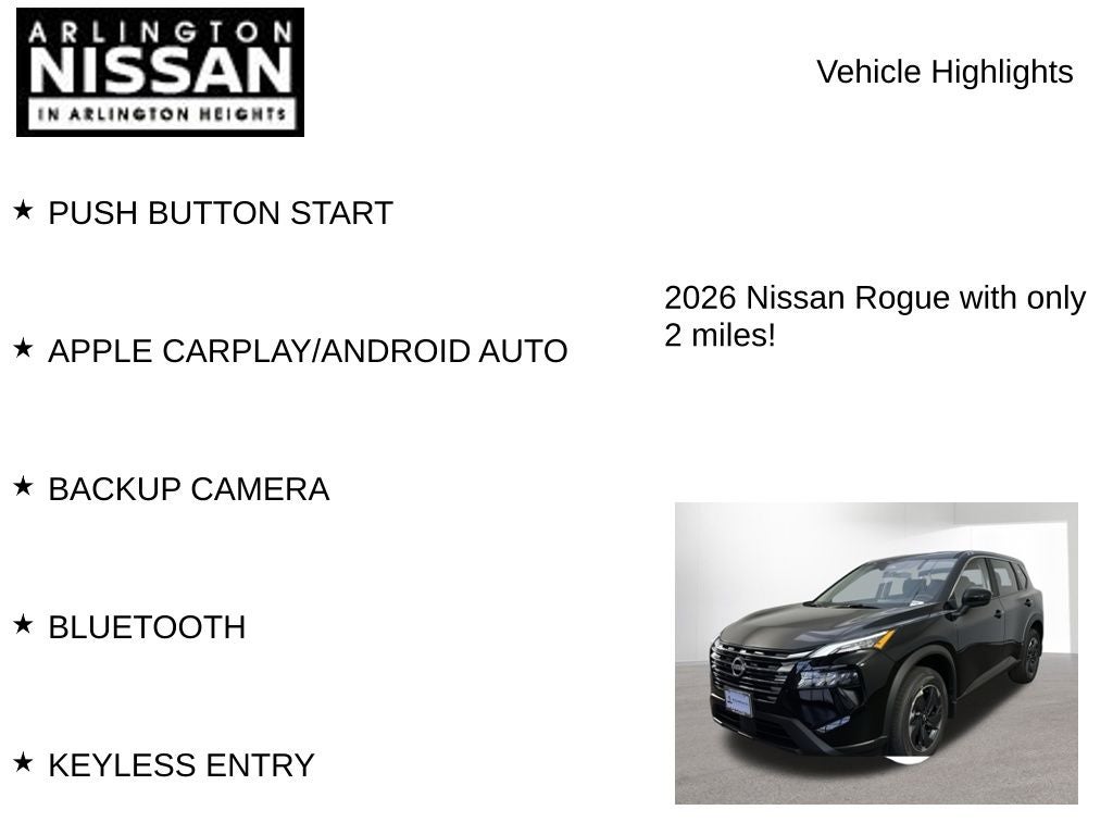 2026 Nissan Rogue SV