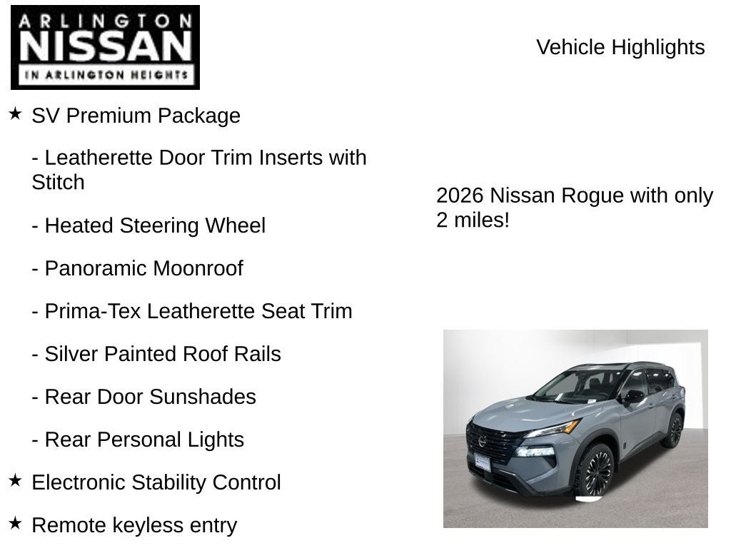 2026 Nissan Rogue Dark Armor