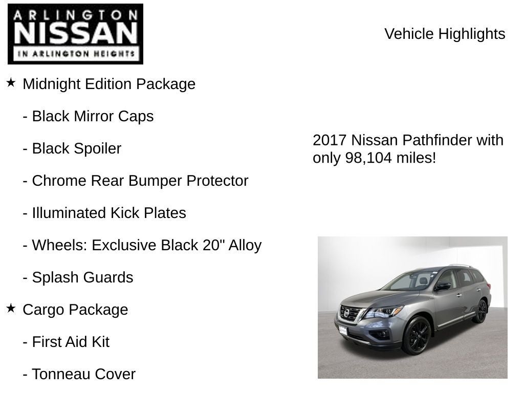 2017 Nissan Pathfinder Platinum