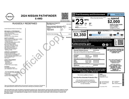 2024 Nissan Pathfinder S