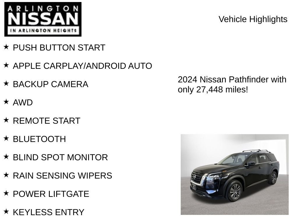 2024 Nissan Pathfinder SV