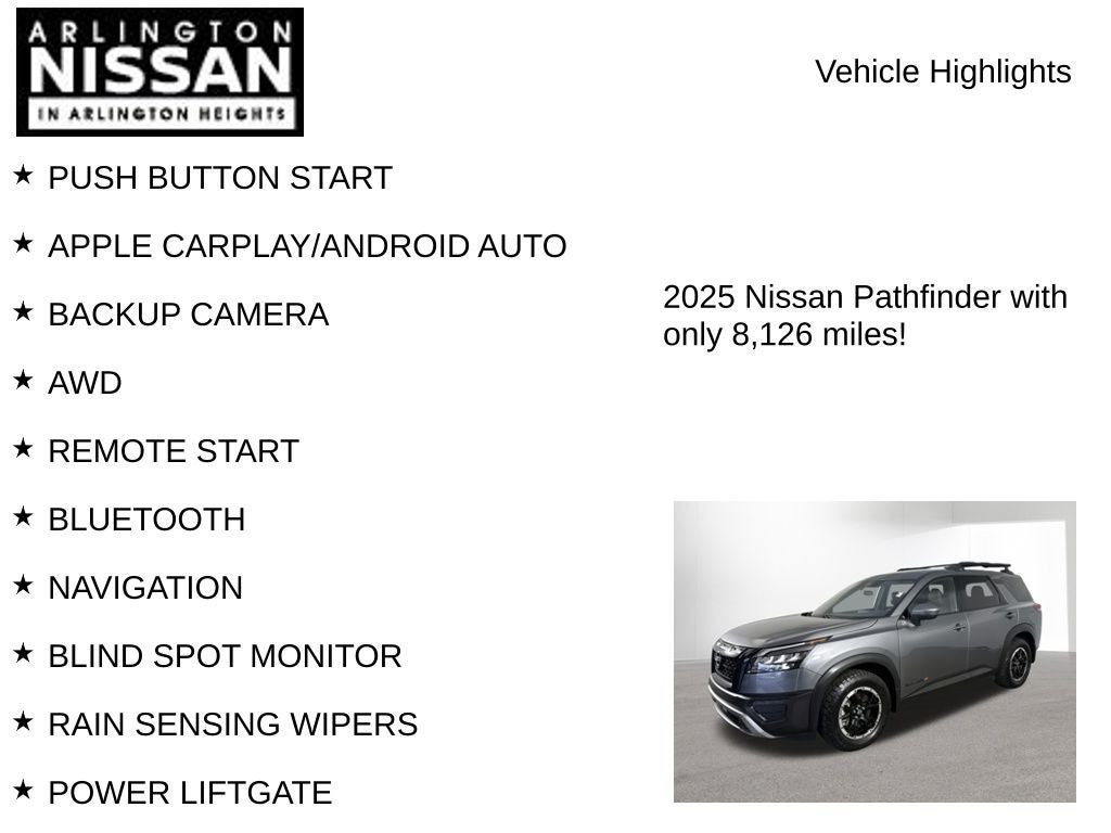 2025 Nissan Pathfinder Rock Creek