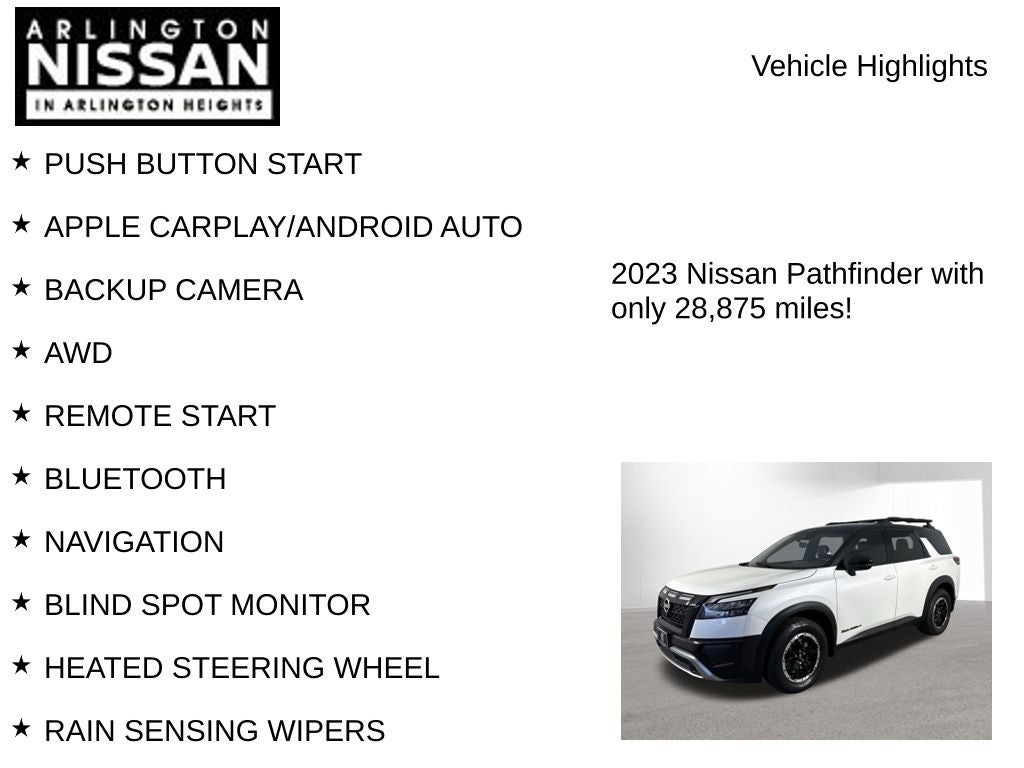 2023 Nissan Pathfinder Rock Creek