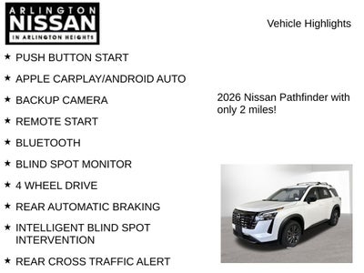 2026 Nissan Pathfinder SV