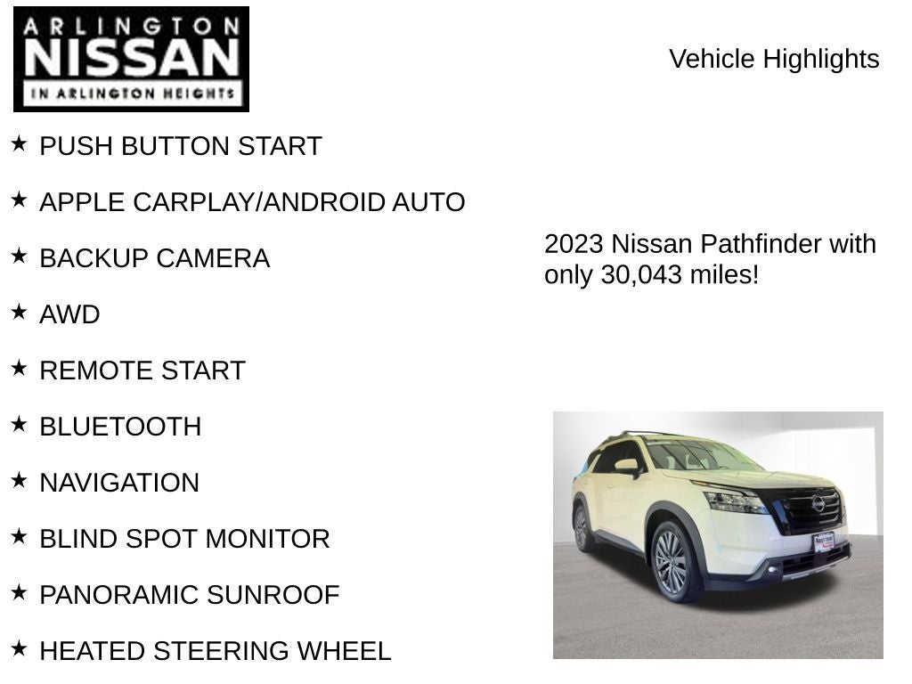 2023 Nissan Pathfinder SL