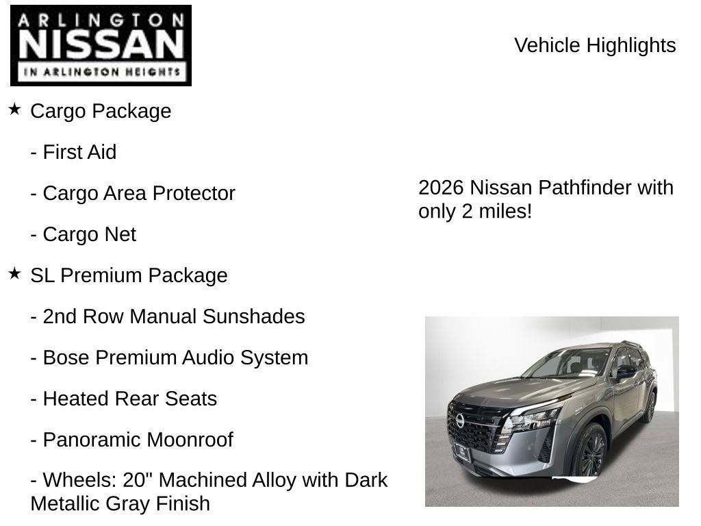 2026 Nissan Pathfinder SL