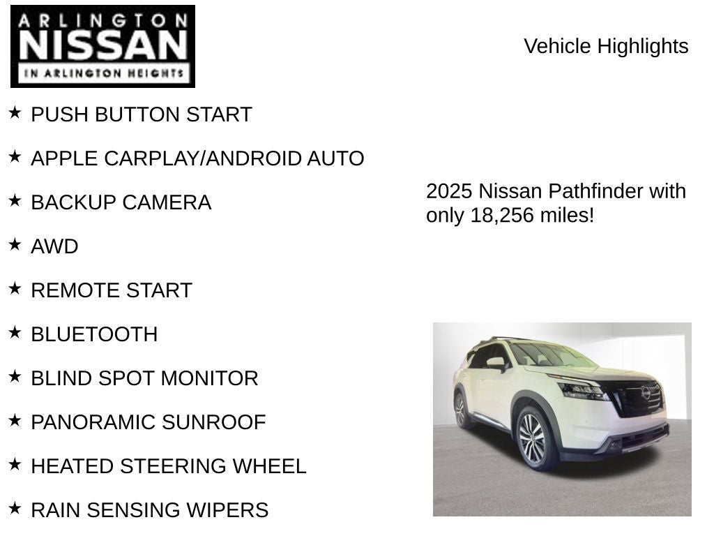 2025 Nissan Pathfinder Platinum