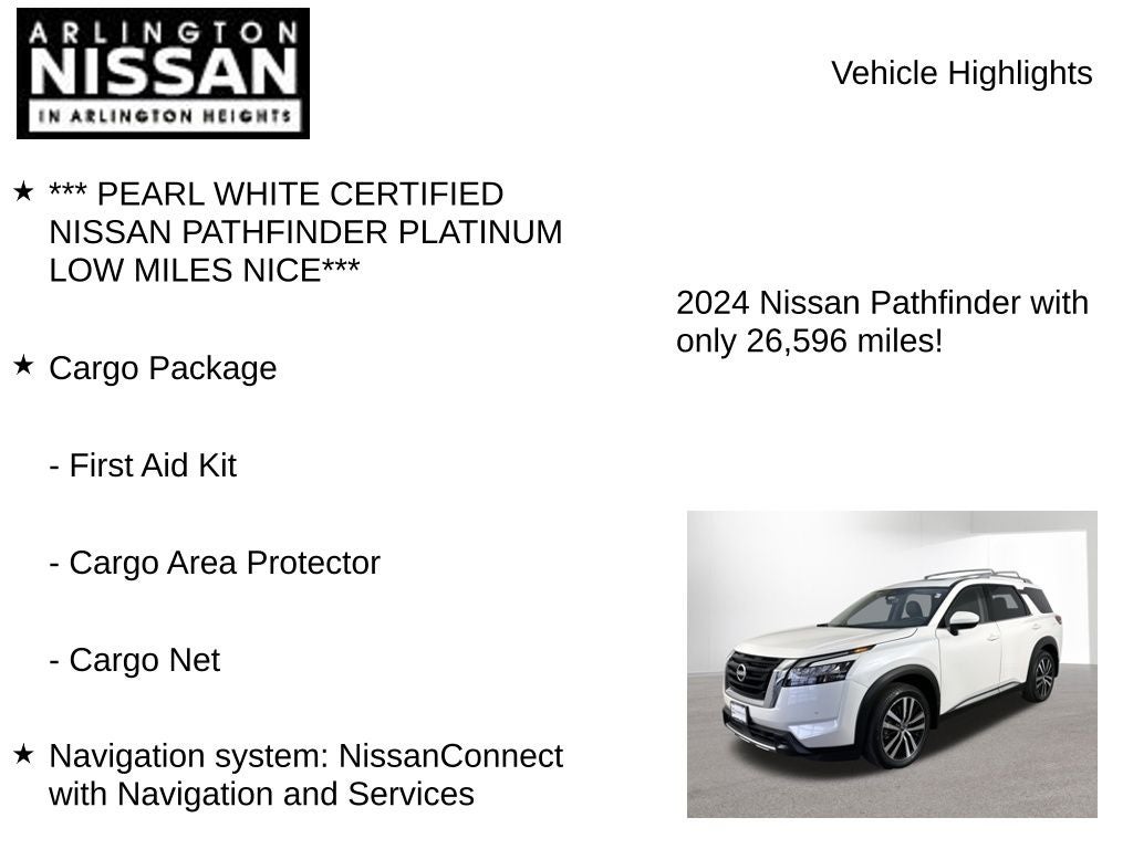 2024 Nissan Pathfinder Platinum