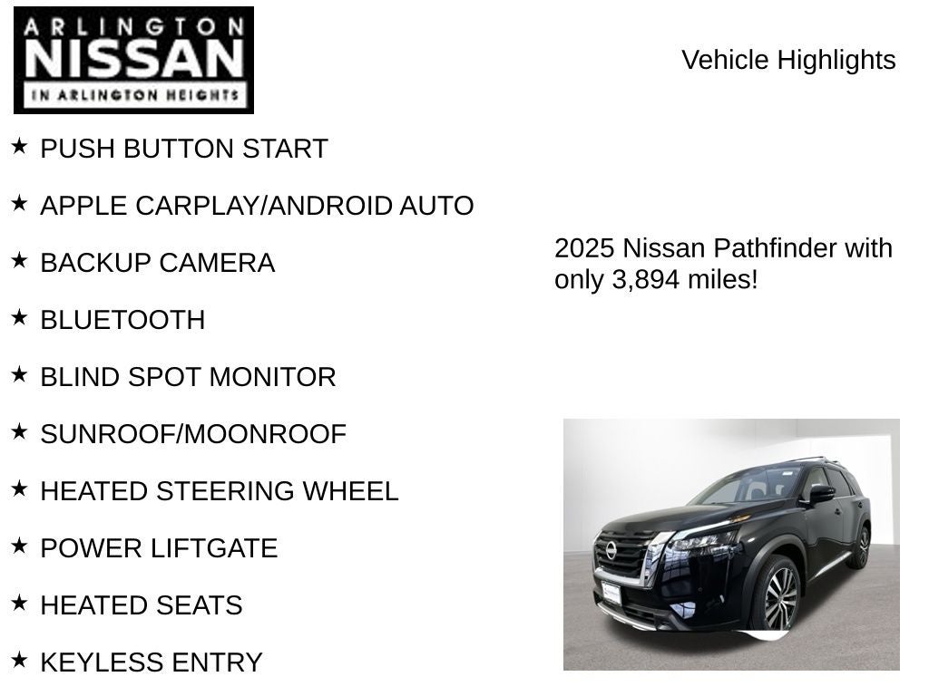 2025 Nissan Pathfinder Platinum