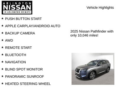 2025 Nissan Pathfinder Platinum