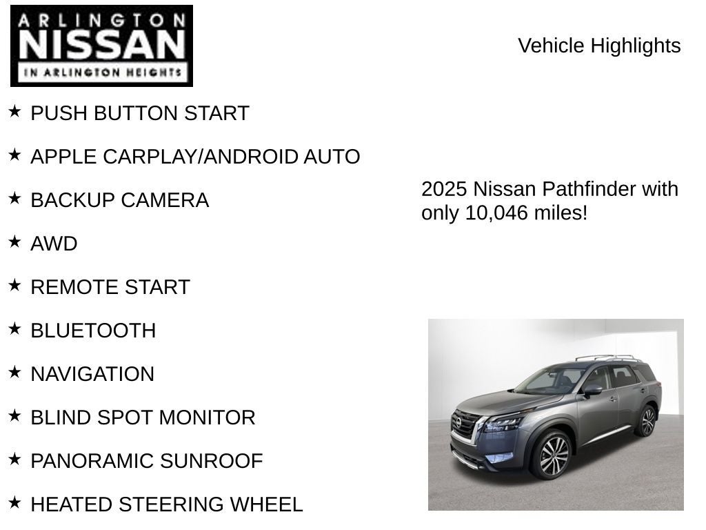2025 Nissan Pathfinder Platinum
