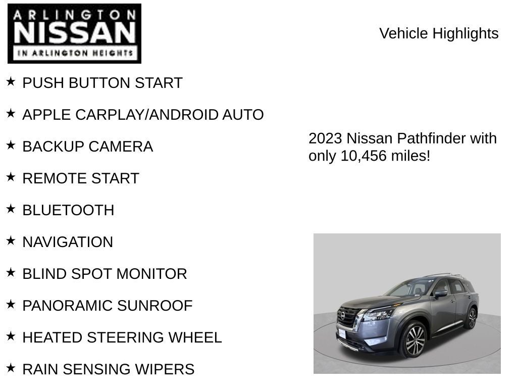 2023 Nissan Pathfinder Platinum
