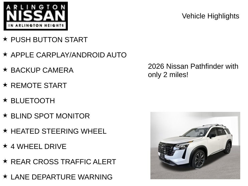 2026 Nissan Pathfinder Platinum