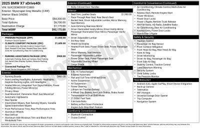 2025 BMW X7 xDrive40i
