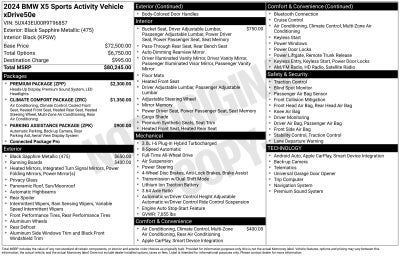 2024 BMW X5 xDrive50e