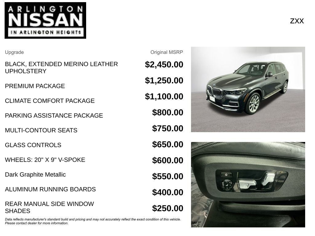 2022 BMW X5 xDrive40i Premium Package