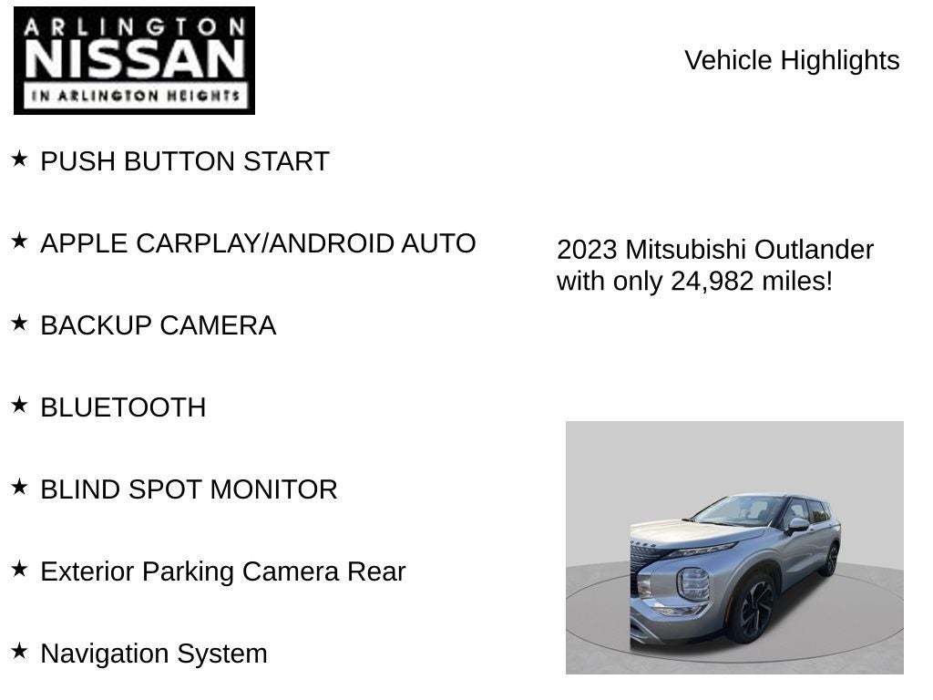 2023 Mitsubishi Outlander SE