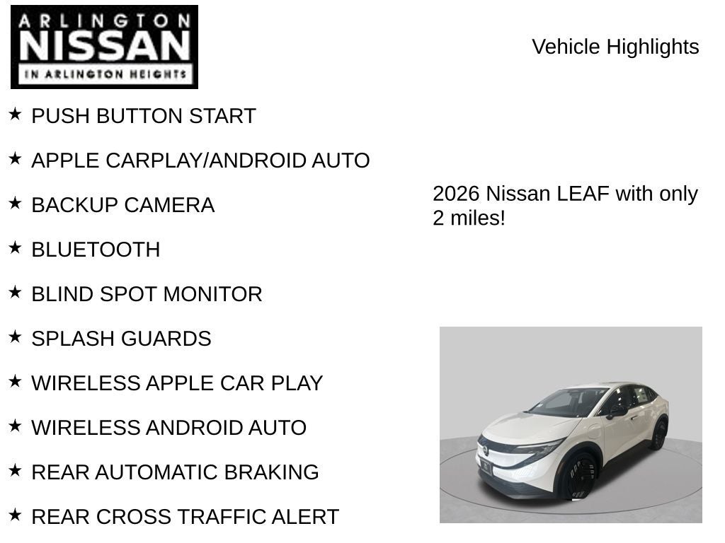2026 Nissan Leaf S+