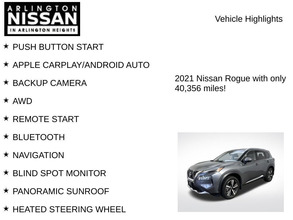 2021 Nissan Rogue Platinum