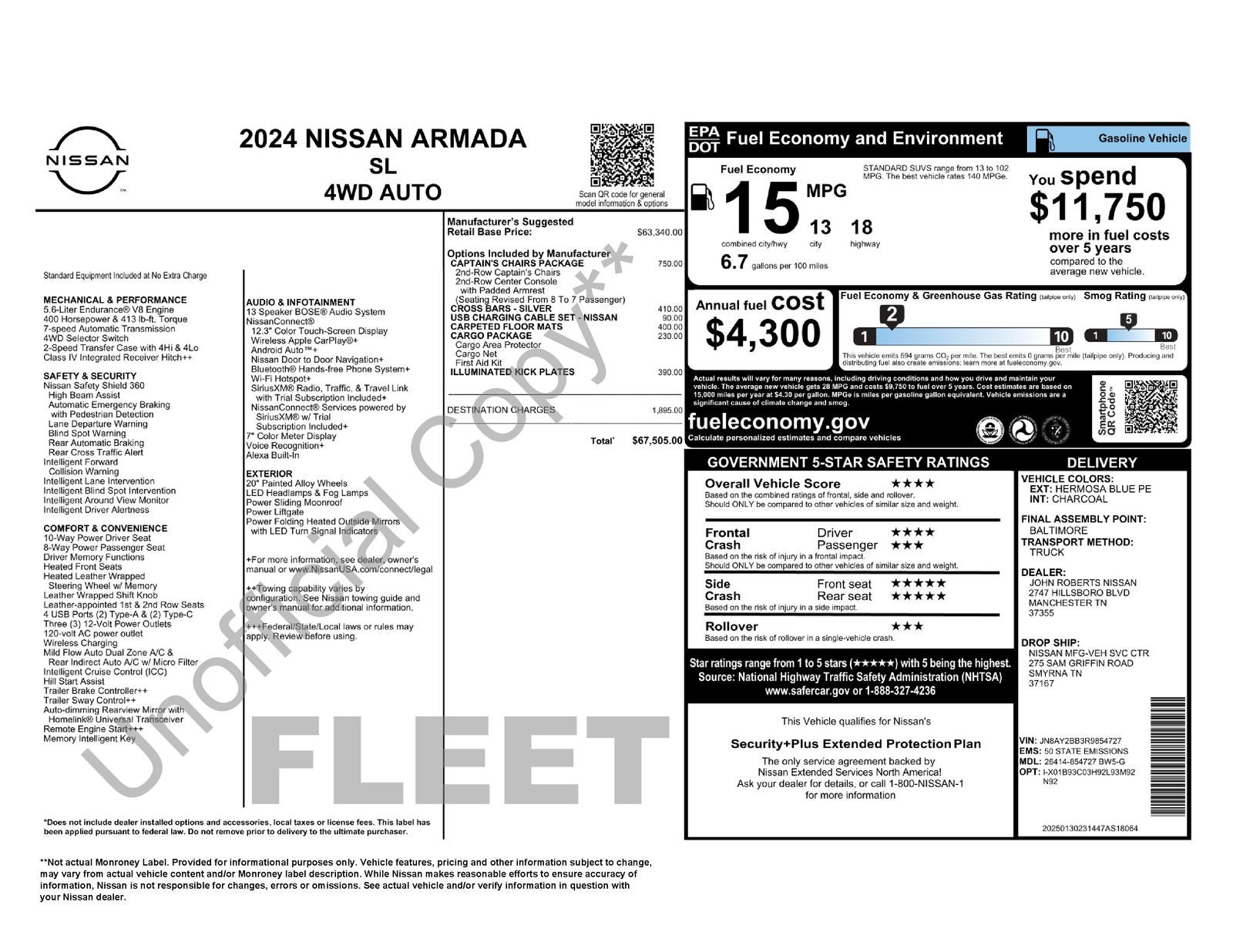 2024 Nissan Armada SL