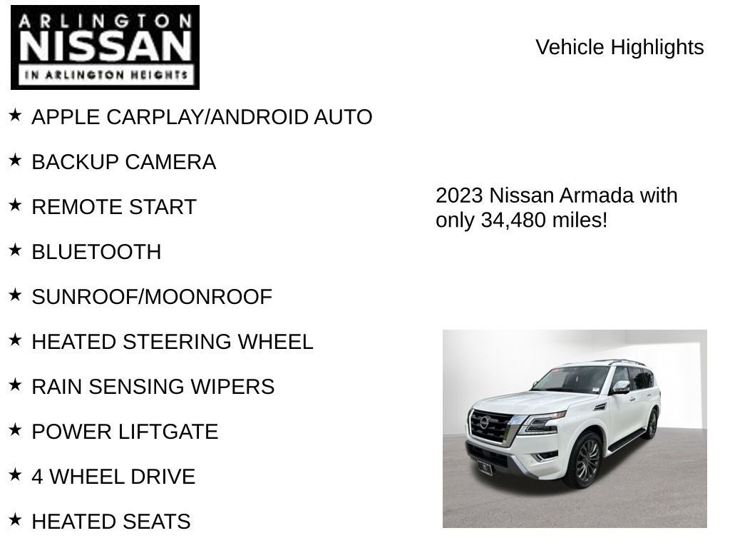 2023 Nissan Armada Platinum