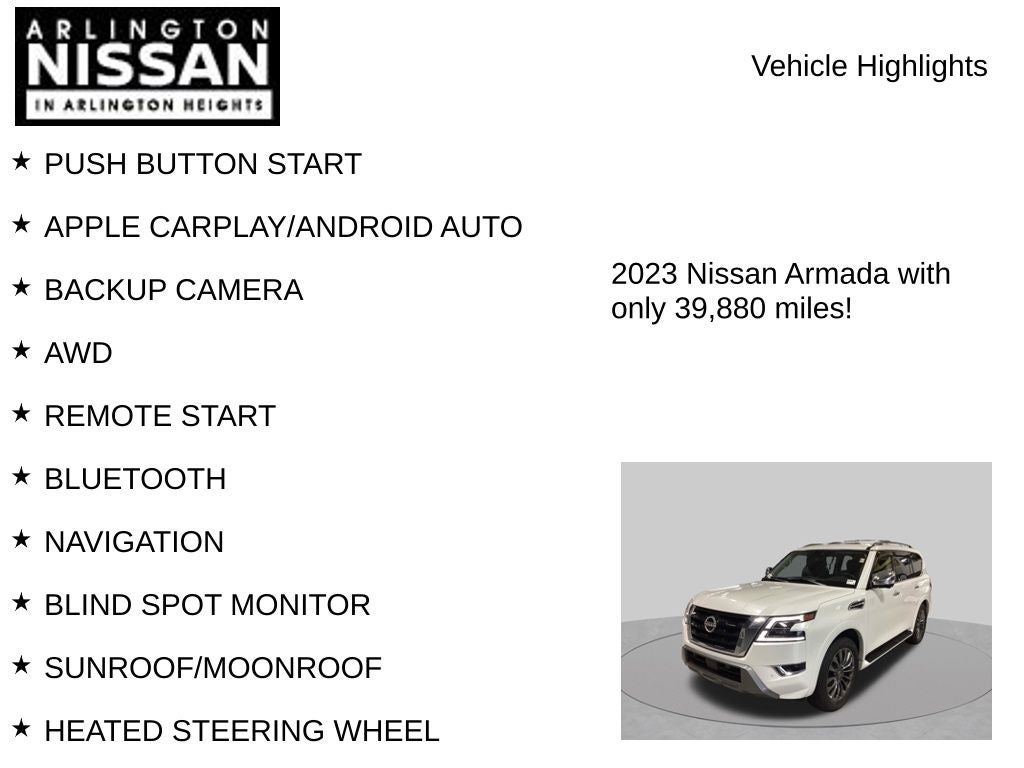 2023 Nissan Armada Platinum