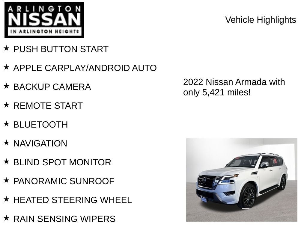 2022 Nissan Armada Platinum