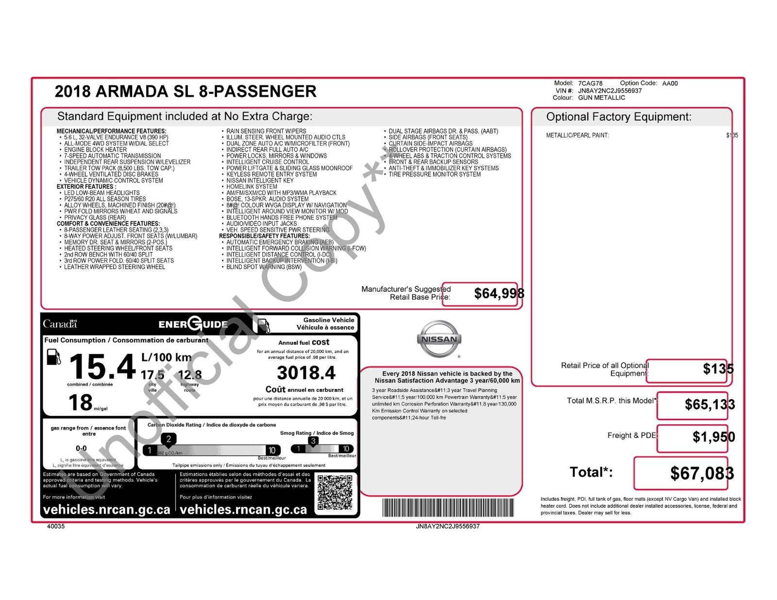 2018 Nissan Armada SL