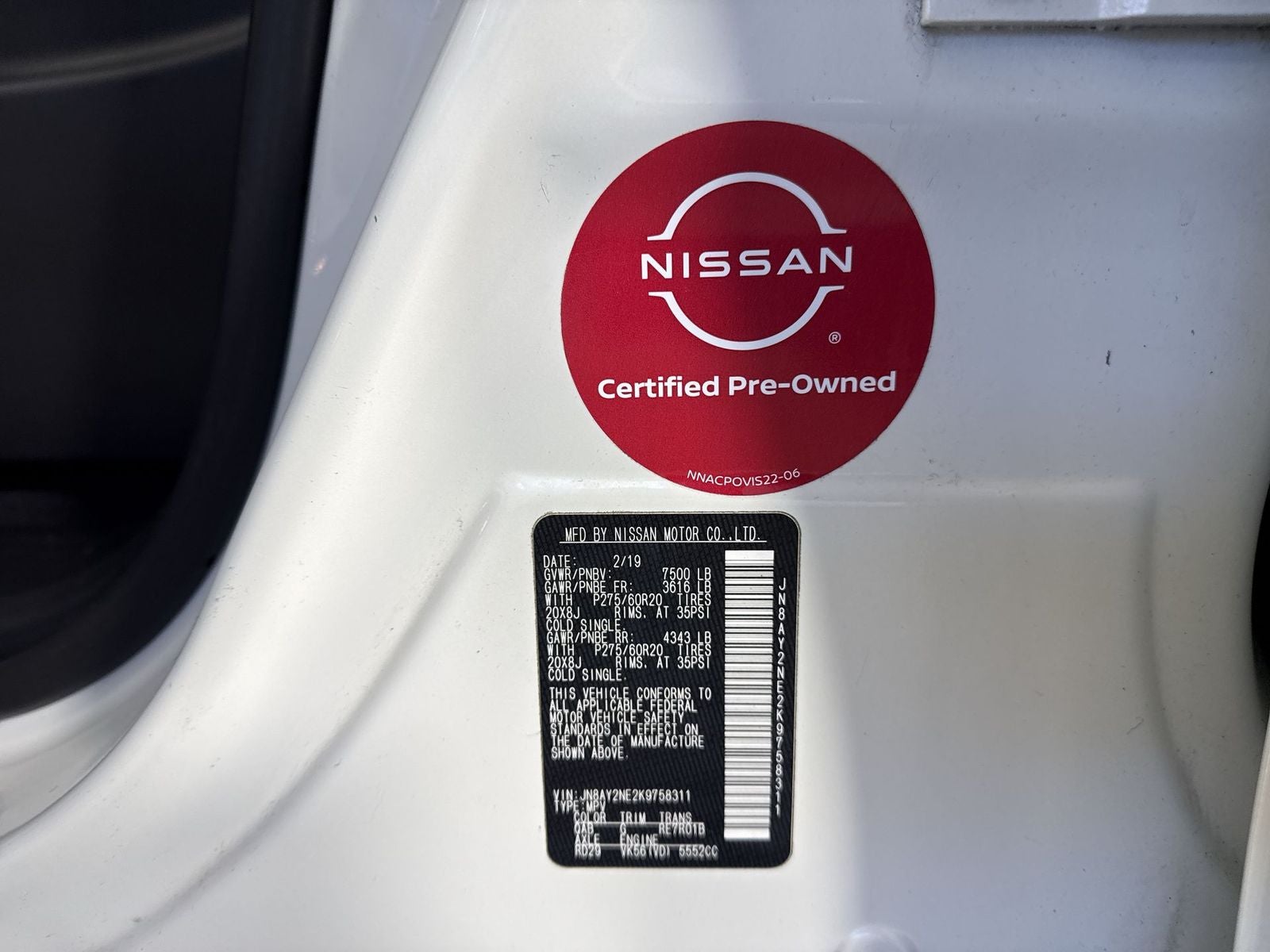 2019 Nissan Armada Platinum