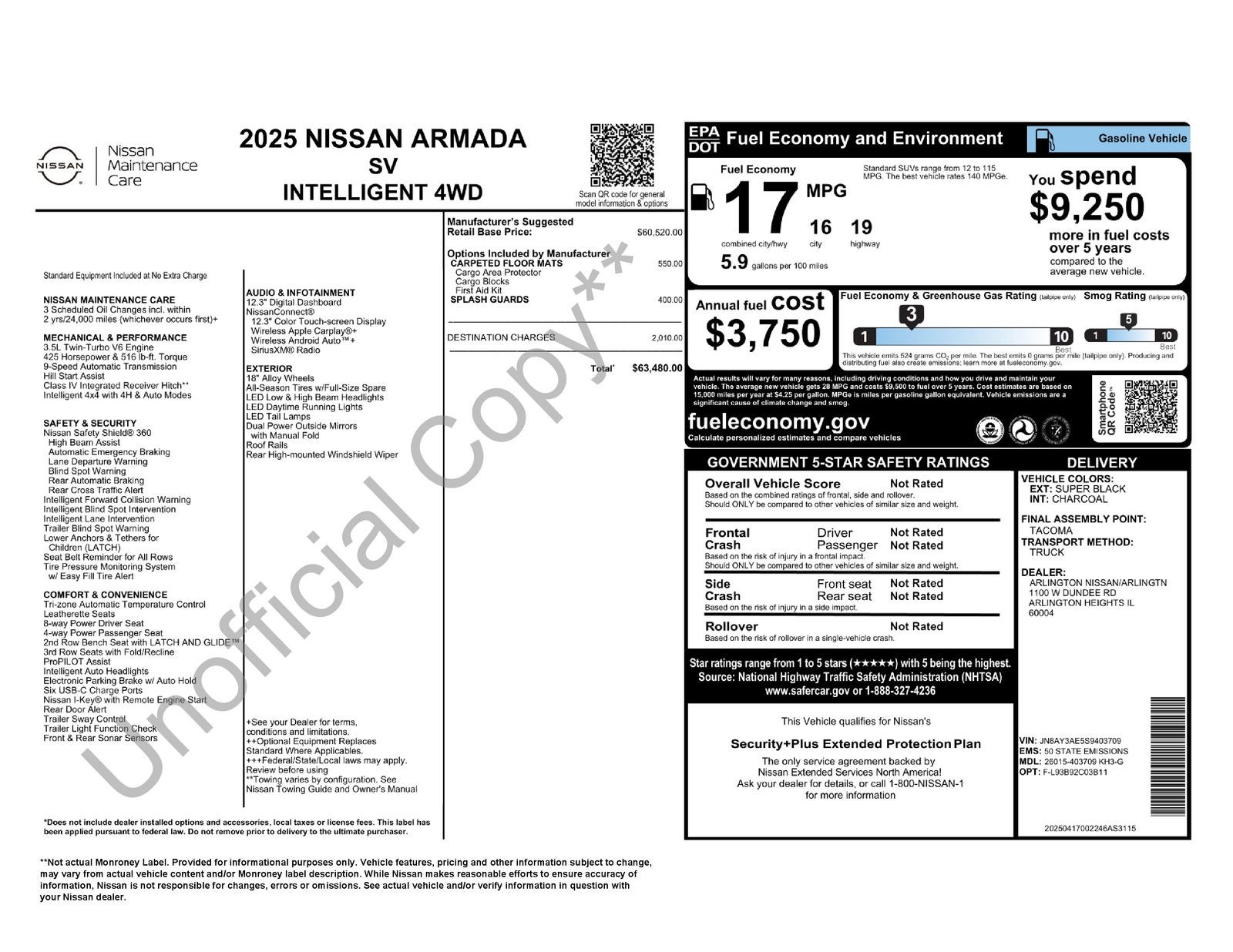 2025 Nissan Armada SV
