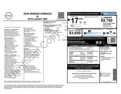 2026 Nissan Armada SL