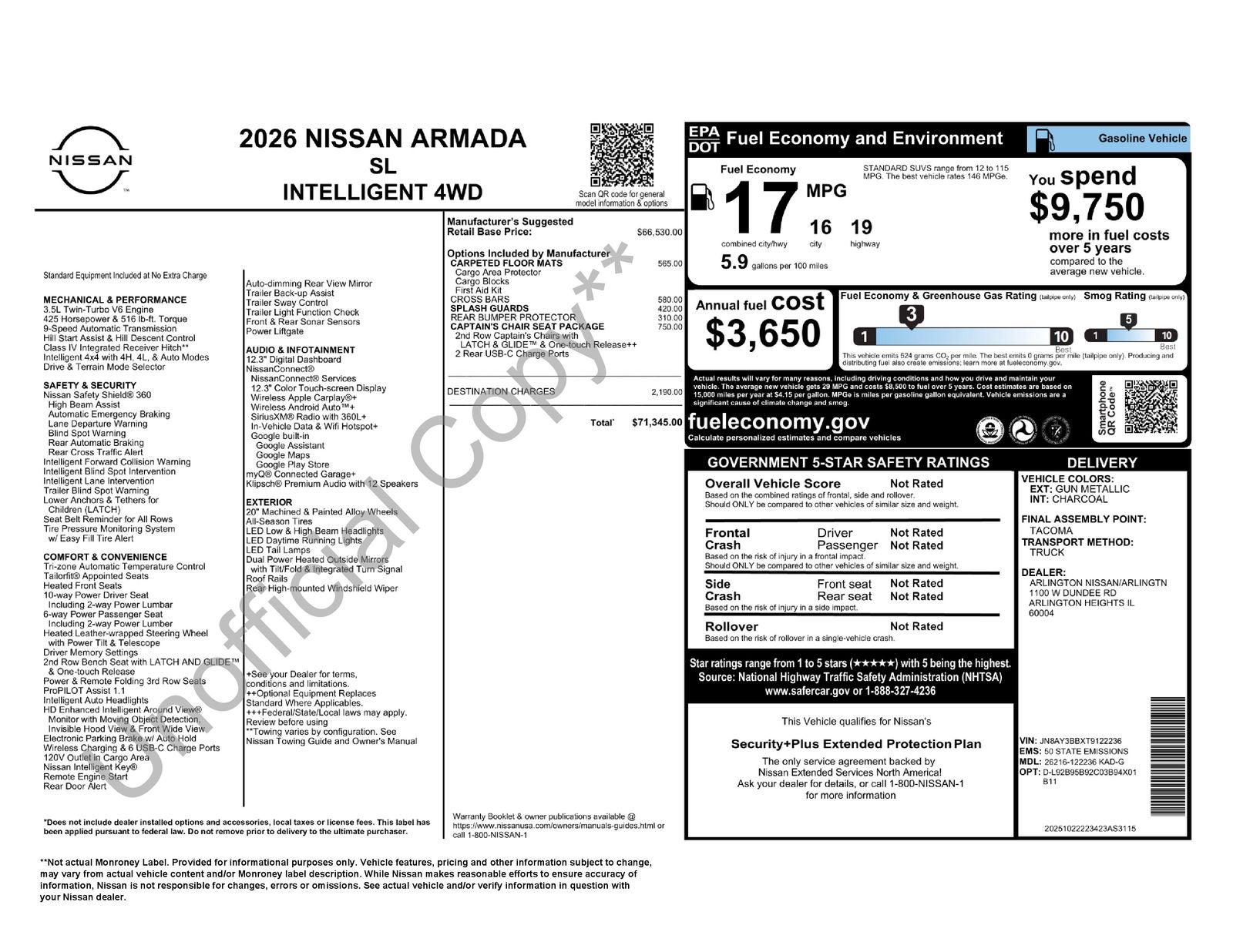 2026 Nissan Armada SL