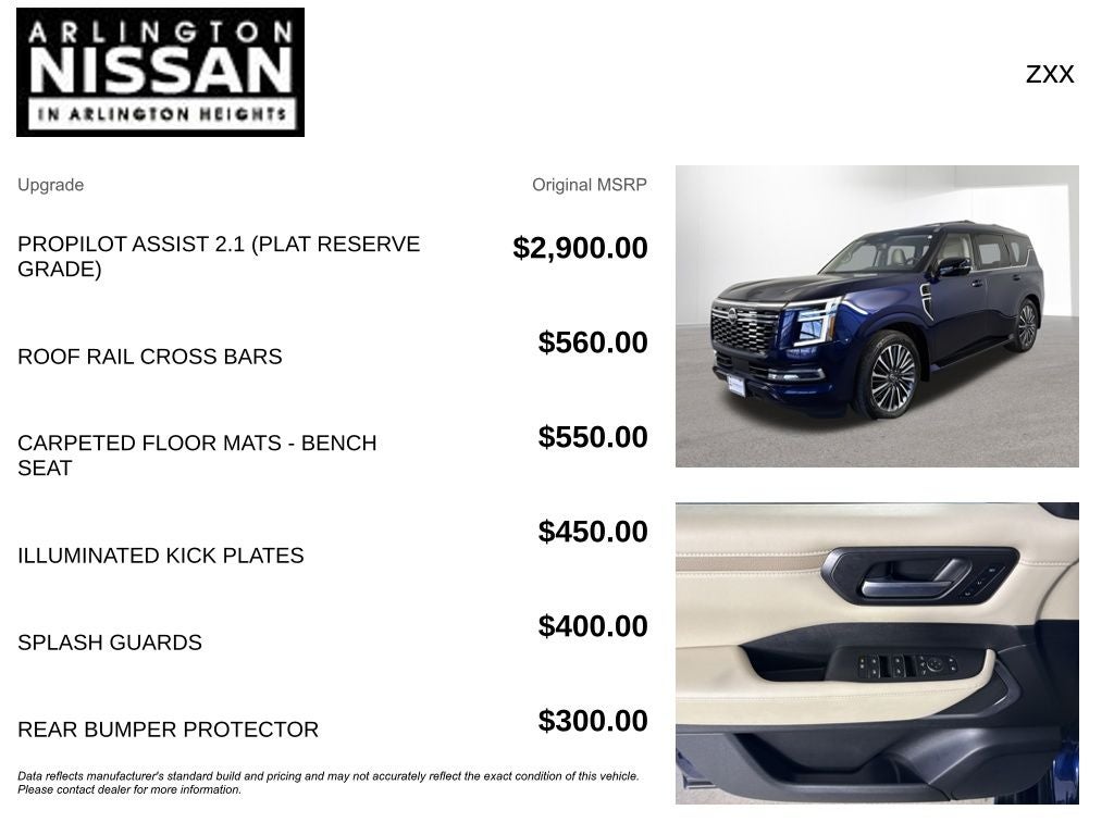 2025 Nissan Armada Platinum Reserve