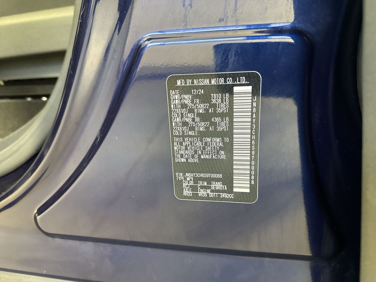 2025 Nissan Armada Platinum Reserve