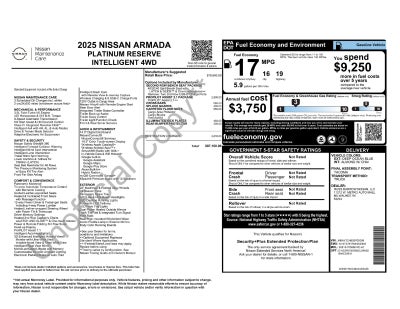 2025 Nissan Armada Platinum Reserve