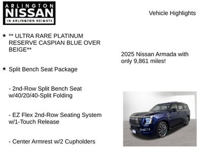 2025 Nissan Armada Platinum Reserve