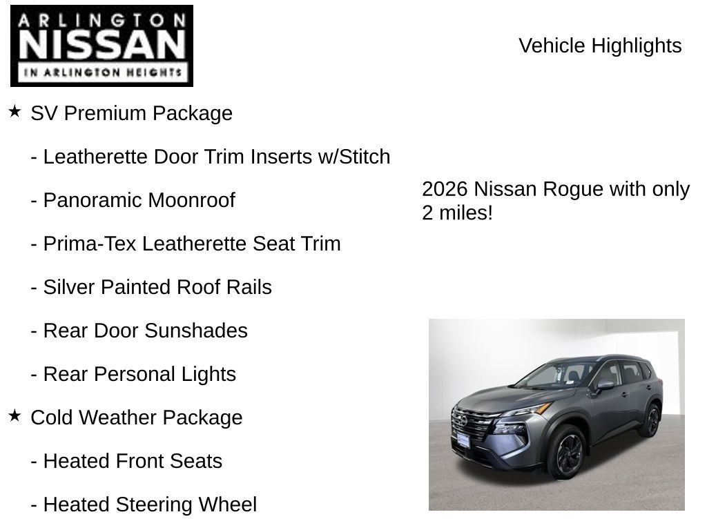 2026 Nissan Rogue SV