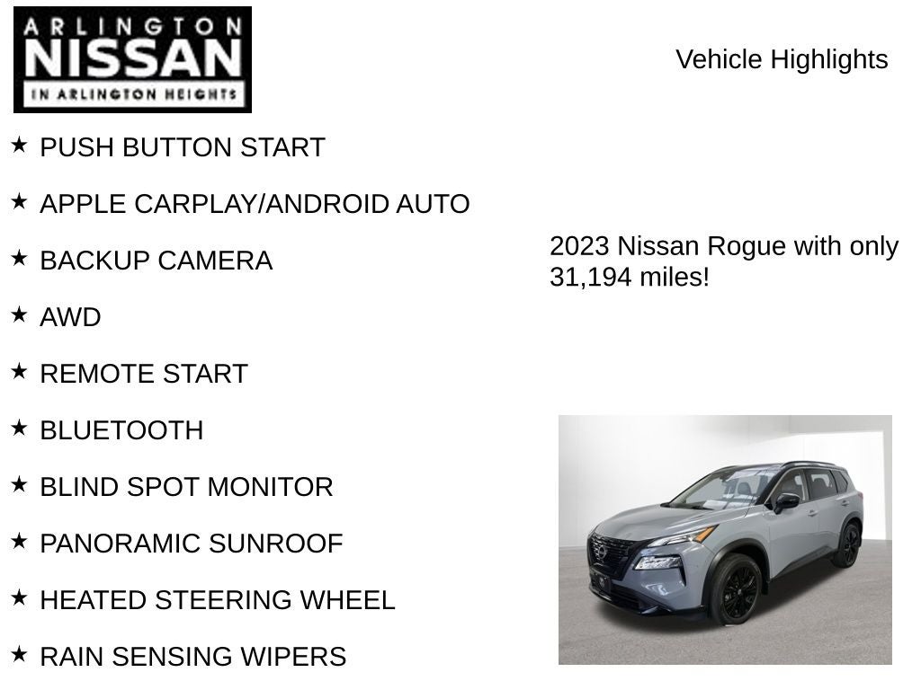 2023 Nissan Rogue SV Premium Midnight Edition