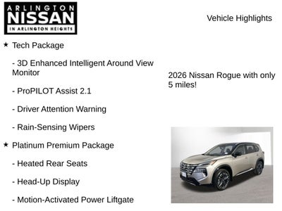 2026 Nissan Rogue Platinum