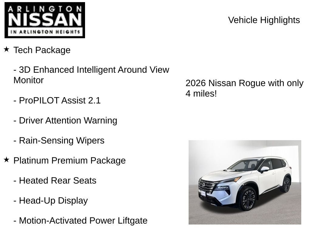 2026 Nissan Rogue Platinum