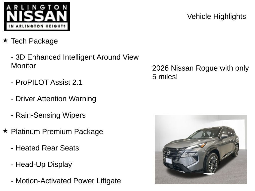 2026 Nissan Rogue Platinum