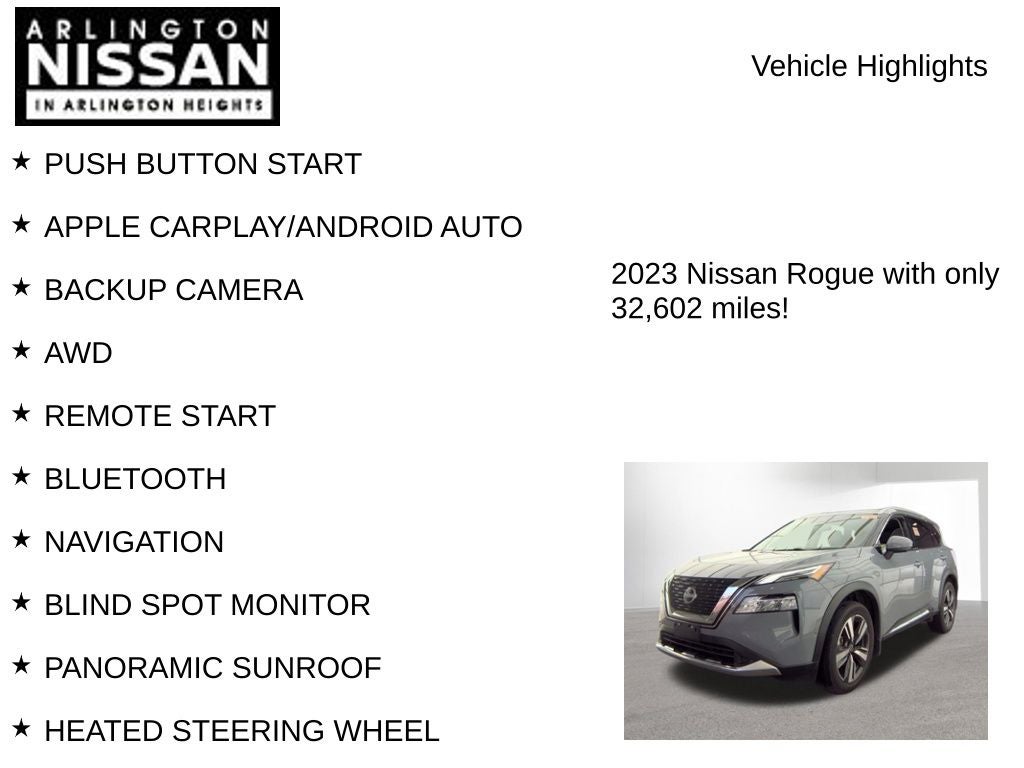 2023 Nissan Rogue Platinum