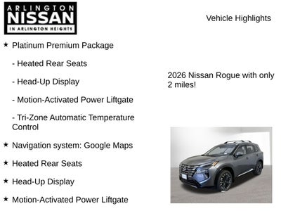 2026 Nissan Rogue Platinum