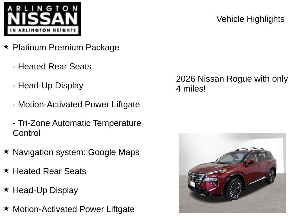 2026 Nissan Rogue Platinum